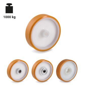 TR-66-W-Roues en polyuréthane TR